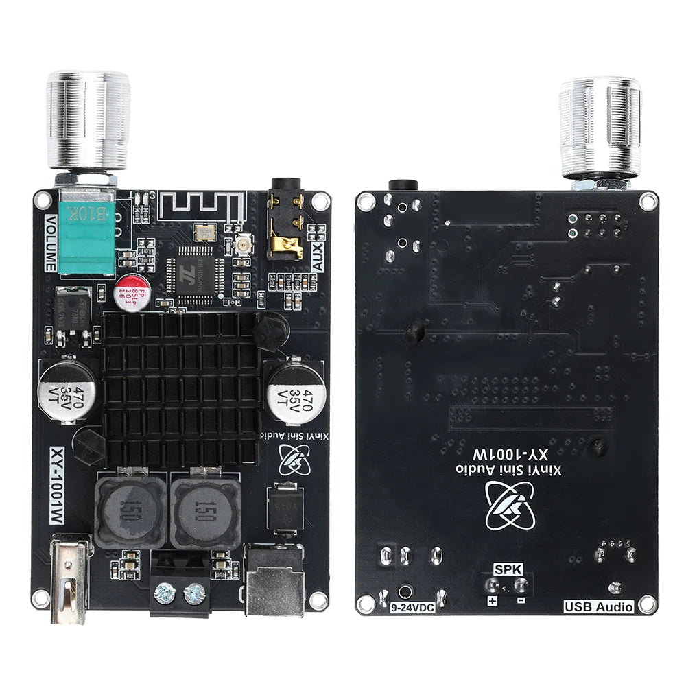 XY-1001W 100W Mono Digital Power Amplifier Board TPA3116D2 Audio Stereo Subwoofer Amplifier Board Bluetooth AUX DC 9-24V