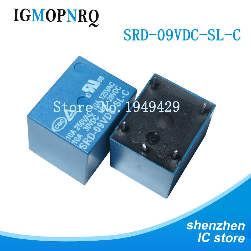 5PCS Relays SRD-03VDC-SL-C SRD-05VDC-SL-C SRD-06VDC-SL-C SRD-09VDC-SL-C SRD-12VDC-SL-C 3V 5V 6V 9V 12V 24V 10A 250VAC 5PIN T73