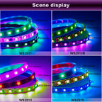 1-5M 144Leds/m WS2812B WS2813 WS2815 Led Strips 5050RGB Programmable Colored Running Flowing Led Strip Lights Led Ribbon DC5-12v