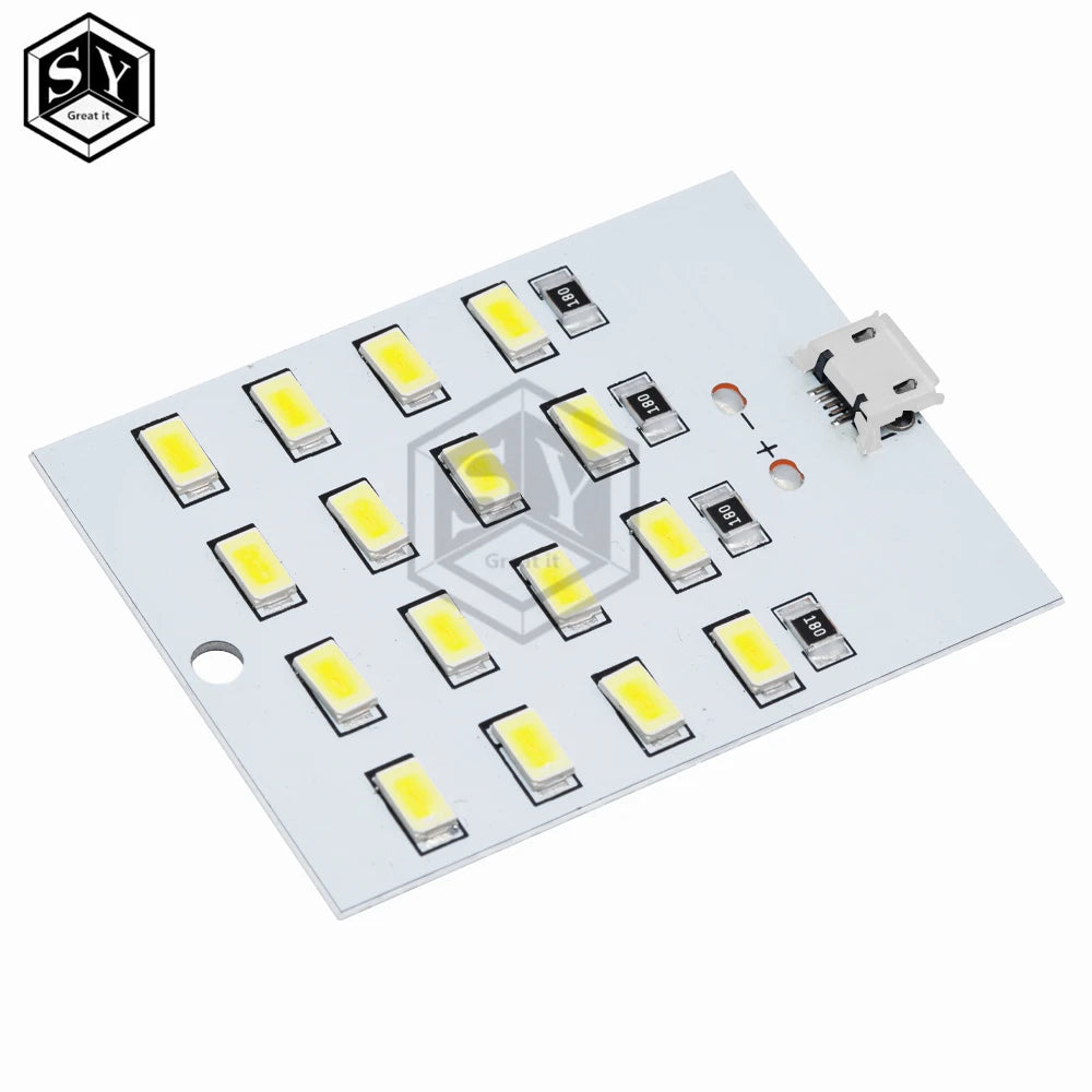 5730 smd 5V 430mA~470mA White Mirco Usb 5730 LED lighting panel USB mobile light Emergency light night light