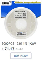 20PCS 1W Metal film resistor 1% 1R ~ 1M 2R 10R 22R 47R 100R 330R 1K 4.7K 10K 22K 47K 100K 330K  470K 1 2 10 22 47 100 330 ohm