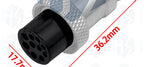 GX16 Male and Female Aviation Connector Wire Panel Metal Connector 16mm GX16-2 / 3/4/5/6/7/8/9/10 Pin 2P Aeronautical Plug
