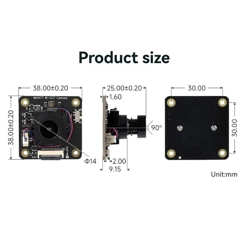 IMX477 IR-CUT Camera Module for 12.3 Megapixel Camera Module Compatible with Series Motherboards-TCES