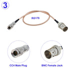 DIN 1.0/2.3 Mini BNC Male to BNC Male/Female Connector RG179 RF Coaxial Cable HD SDI 75ohm For Blackmagic HyperDeck Shuttle