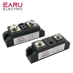 EARU Industrial Solid State Relay SSR Module Single Phase Input 3-32VDC Output 24-480VAC Industrial 60A 80A 100A 150A 200A 300A