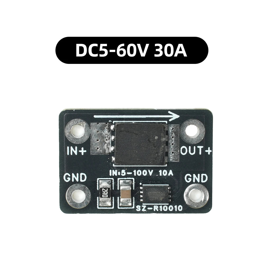 Ideal High-Current Diode Module 25A/30A DC 5-60V/DC 5–100V Solar Backfeed Protection Battery Reverse Connection Protection