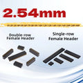 10/15/20PCS Single/Double-row Female Header Socket Pitch 2.54mm 2*2p 3p 4p 5p 6p 7p 8p 9p 10p12p14P16p18p20p22p40p Pin Connector