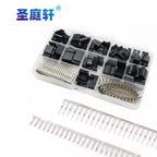 310Pcs/620PCS 2.54mm Male+Female Dupont Wire Jumper Line Cable 1/2/3/4/5/6/8 Pin Header Connector Housing Electronic DIY Kit