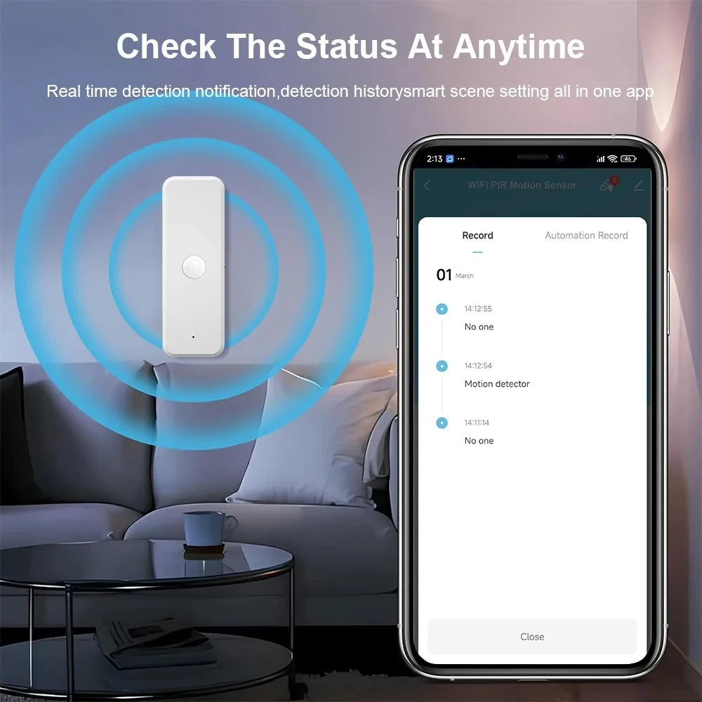 WiFi or Zigbee PIR Motion Sensor Tuya Smart Home Human Body Infrared Detector Security Smart Life Works With Alexa Google Home