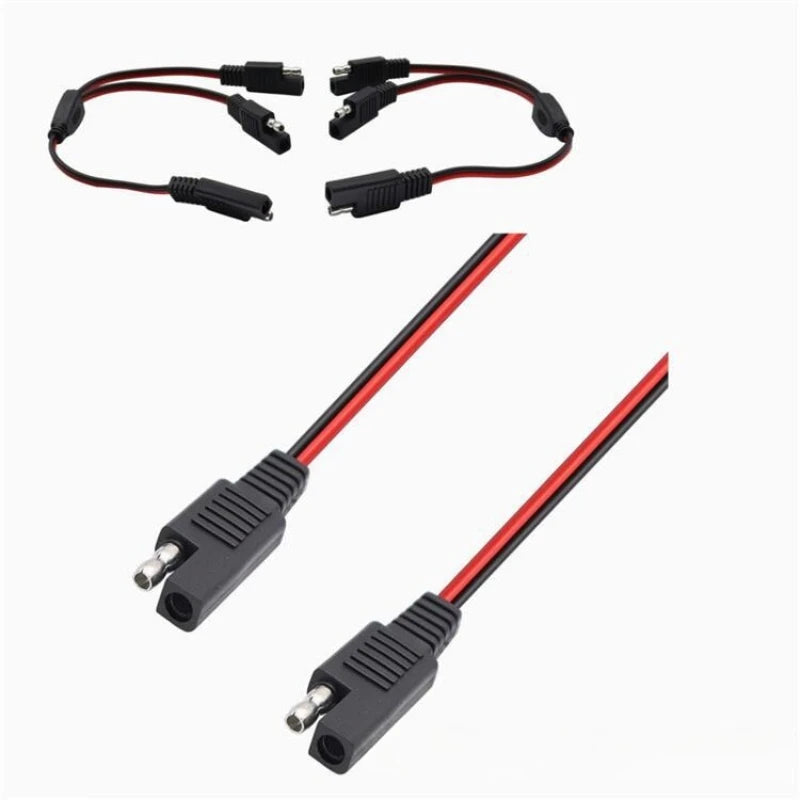 1PCS 12AW Gsae Y Distributor Adapter Cable Sae Connector Extension Cable Is Suitable for Solar Cell Connection Lines