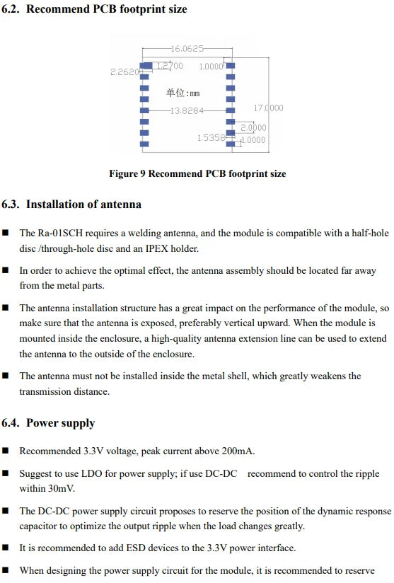1-10Pcs Ra-01 Ra-02 Ra-01SC Ra-01SH Ra-01S Ra-01H Ra-01SCH-P Lora Spread Spectrum Wireless RF Transmit Module 433MHz 868Mhz UART