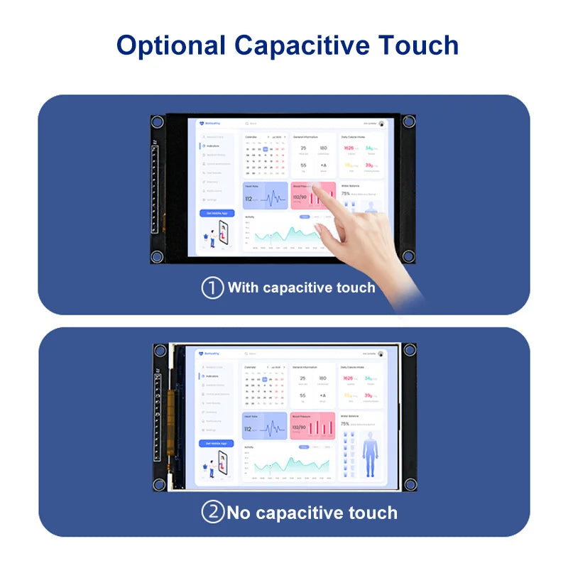4.0 Inch 320X480 SPI TFT LCD Module ESP32 Display ST7796 TN Capacitive Touch LCD Screen for Arduino/Mega2560/C51/STM32//ESP32