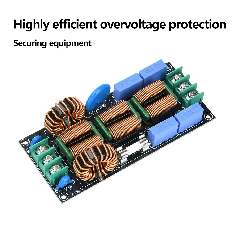 16A 4-Stage AC Power Supply EMI Filter 110V 220V Audio Electromagnetic Interference Filtering EMC Differential Common Mode