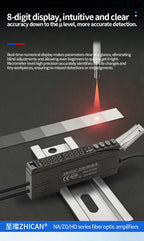 Intelligent Digital Display Fiber Optic Amplifier Sensor for Long and Short Distance Diffuse Reflection Induction Photoelectric