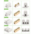 60A/400V 1-6mm2 Quick Butt Wire Connector High Power 100A/1000V 2.5-16mm2 Electric Cable Splicing Terminal Block Junction Box