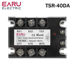 EARU Three Phase DC Control AC Solid State Relay Module SSR 10A 25A 40A 60A 80A 100A 150A 200A 5-32VDC to 24-480VAC Heat Sink