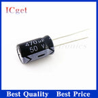 10PCS 470UF 35V 16V/25V/35V/50V/63V/100V 470UF Aluminum electrolytic capacitor