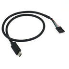 USB Header PCB Motherboard Cable USB 2.0 Micro 5Pin /Mini 5Pin Type-c Male USB Female to 9Pin Female 2.54