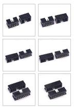 10PCS IDC/JTAG 2.54 DC3 Male Pin PCB Header Connector 2*3/4/5/6/7/8/26/40P Straight Shrouded Socket Box header pitch 2.54mm