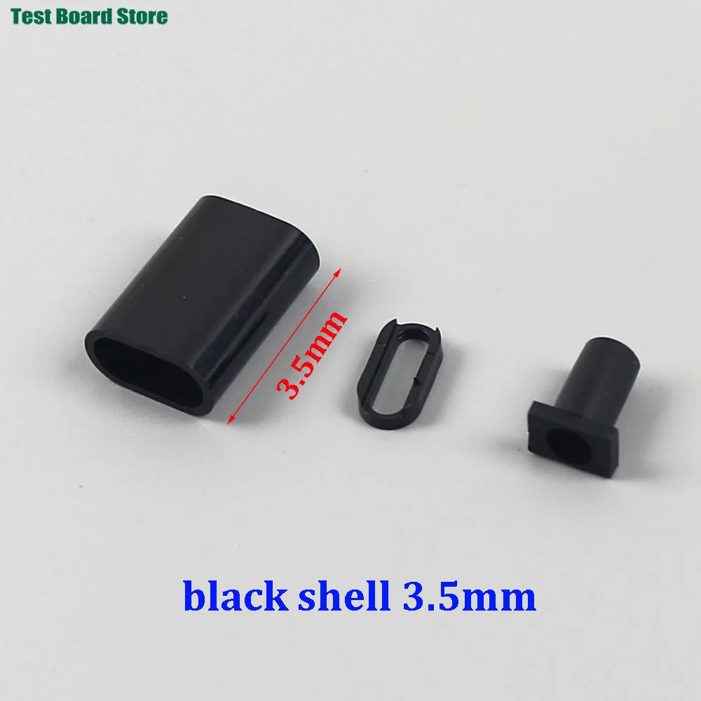 1Set Type C Male Connector 3 Solder Joint CC Pin CTOC5 With Capacitor Notebook Adapter PD Three Wire Charging Head With Shell