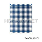 2x8cm 3x7cm 4x6cm 5x7cm 7x9cm Prototype BoardsBlue Circuit Perfboard Double Sided Circuit Boards DIY Electronic Kit