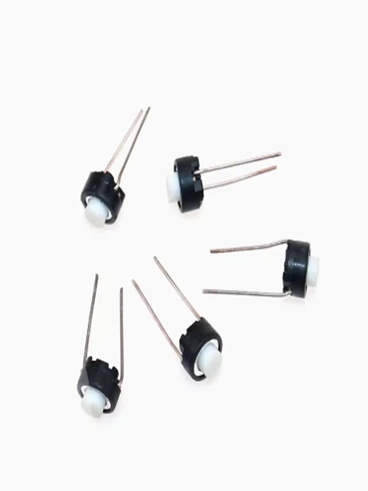 10/20/50/100PCS SKRGAED010 ALPS Tact Switch 6*6*5 White Black Touch Switch 6*6*5mm DIP Tactile Push Button Micro Switch