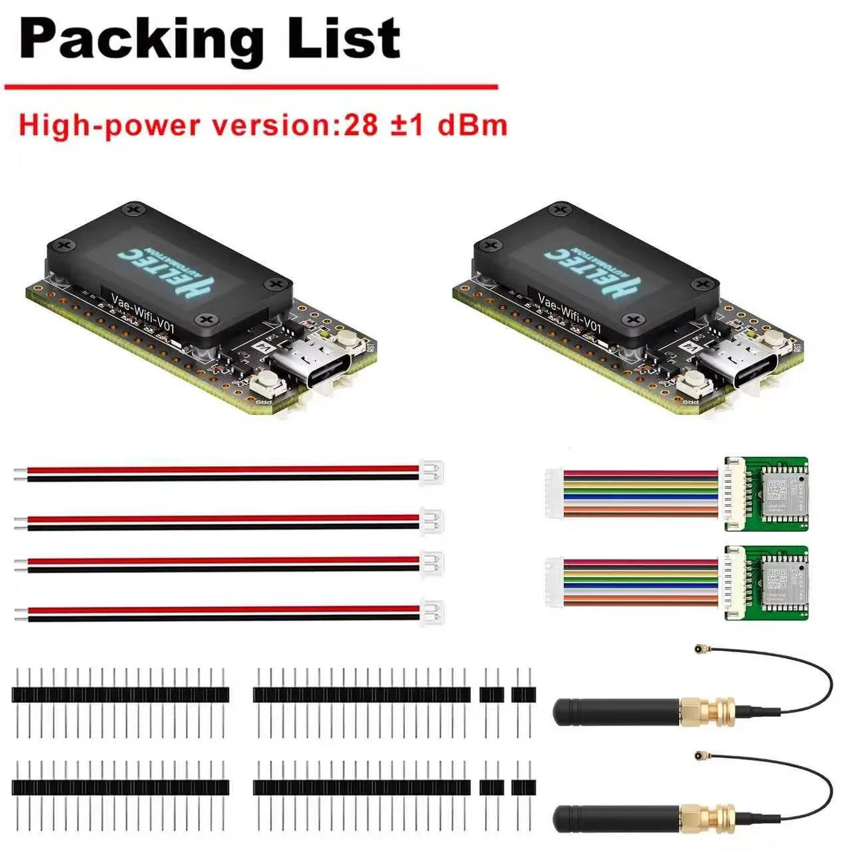 2Pcs Heltec LoRa 32 V4 2Pcs ESP32-S3 SX1262 Meshtastic MeshCore LoRaWAN WiFi BLE OLED Dev Board