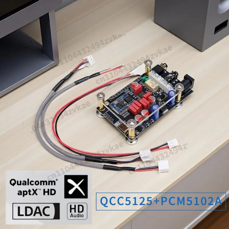 QCC5125 pcm5102 Qualcomm Bluetooth Decoder Receiver Module aptx LDAC Hi-Fi Lossless HIFI