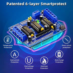 4Pack L293D Stepper Motor， DC Motor Drive Shield Stepper Motor Drive Shield Expansion Board Compatible with Arduino