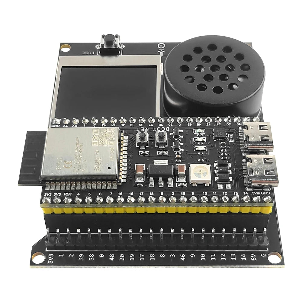 ESP32S3 N16R8 Development Board with 1.54 Inch TFT Display Speaker Expansion Adapter Kit for DIY AI Type-C Wifi Module ESP32-S3