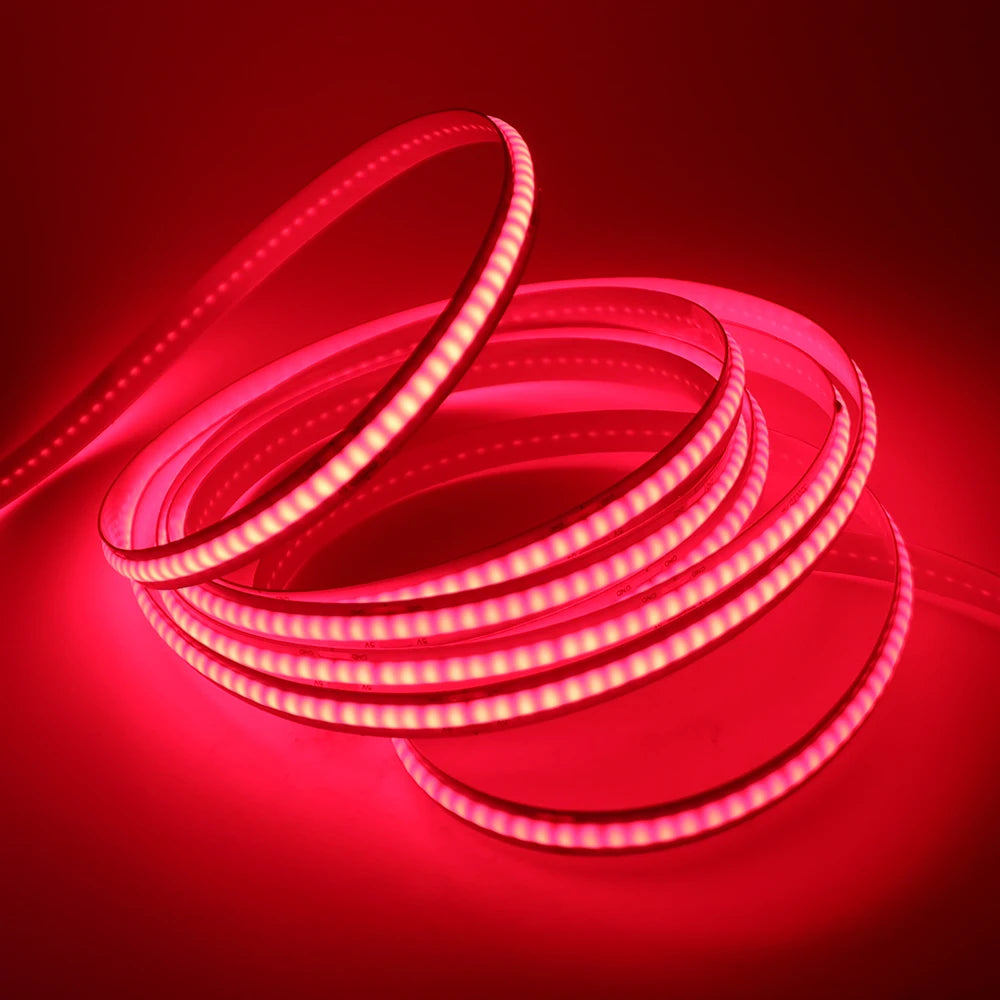 DC5V USB COB Led Strip Light White/Pink/Red/Yellow/Ice Blue/Green 8MM 320LEDs/M Flexible Night Light for Home Decor TV Backlight