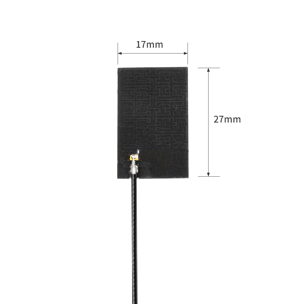 433Mhz Internal FPC Flexible Black Patch Adhesive Antenna 6dbi with 12cm Cable and UFL Connector