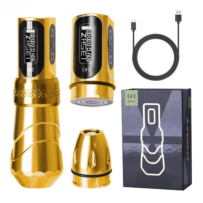 New Flux MAX Wireless Tattoo Machine’4.0 Stroke 2400mAh 2 battery lithium battery tattoo pen
