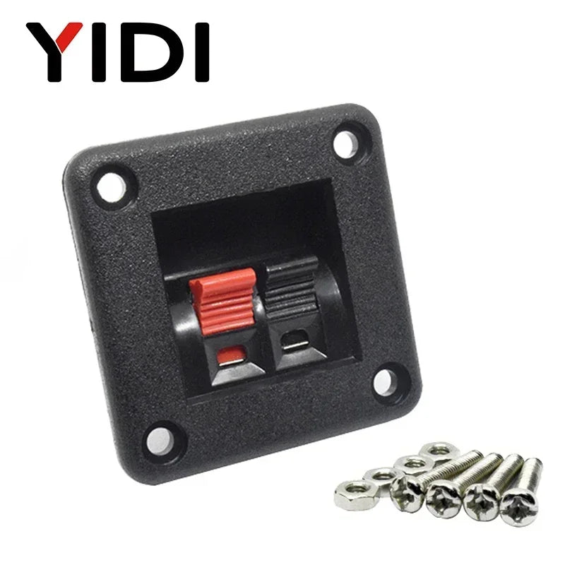 2pcs 6pcs 10pcs 2 3 4 Positions Connector Terminal Push In Jack Load Spring 4 Poles Audio Speaker Terminals Plug Socket Clip