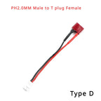 PH2.0 To XT60/XT30 Plug Battery Charging Adapter Cable Cord Female Male Plug To PH2.0-M XT60-F XT30-F High Current Connector