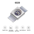 6028/3528 Multi-Color SMD LED Chips - High-Brightness Reverse-Mount Emitters for Keyboard Backlighting/Electronic Devices