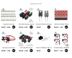 1Set ANS Trumpet Fork Plug Fuse 32V 40A 50A 60A 70A 80A 100A 125A 150A 200A Bolt Fixed Insurance Film + ANS-8 Safety Plate Base