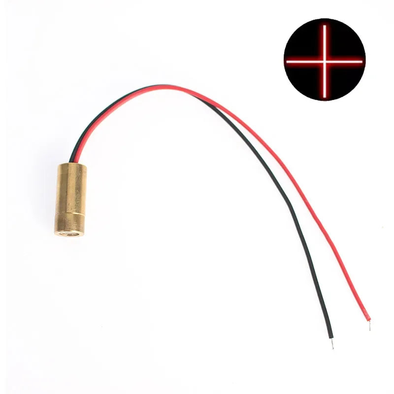 Laser Diode 650NM Laser Head 6MM 9MM 12MM Red Point / Line / Cross Laser Diode Laser Module 3V 4.5V 5V 3V-5V