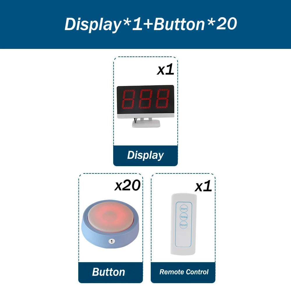 Answer Game Buzzer System Four Color States Three Answer Modes Quiz Buzzer System for Classroom Competition Family Games
