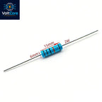 20pcs 2W Metal Film Resistor color Ring Power Resistor 0.1~1M 0.12R 0.22 2 3 3.3 4.7 10R 47 100 470 1K 2.2 22K 33 4.7K 100KOhm
