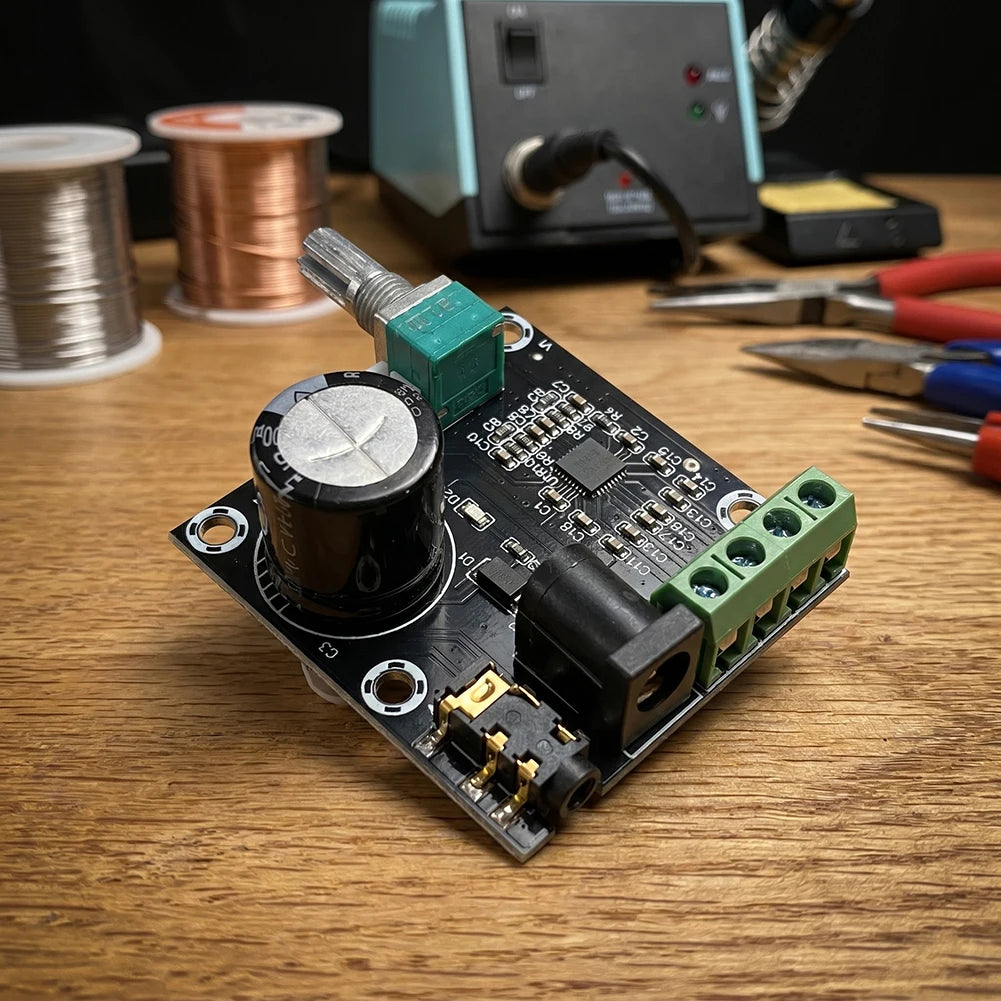PAM8610 Digital Power Amp Board Class D Audio Power Amplifier Board with Delay Dual Channel Multiple Protection Accessories