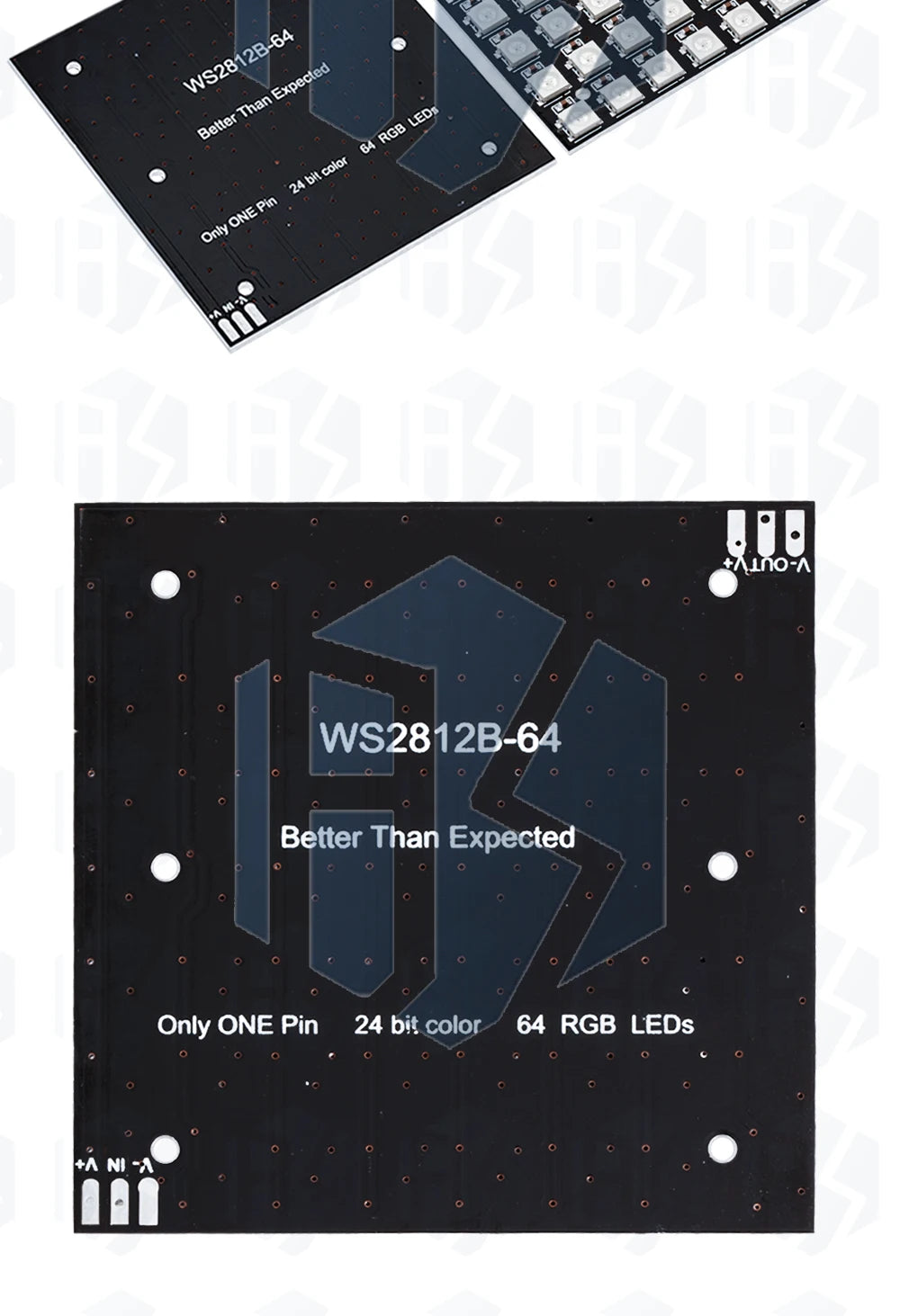 ‌WS2812 8x8 RGB LED Matrix – 64 Programmable 5050 Addressable LEDs with Arduino/Raspberry Pi