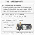AAAE  T3S3-LR1121/2.4G V1.2 - LoRa2.4G SX1280 Equipped with 0.96 Inch OLED Development Board Module