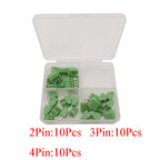 1 Box KF128 2.54mm Mini PCB Screw Terminal Block Connector KF128-2.54 2P 3P 4P 5P 6P 7P 8P 9P 10P 12P for 26-18AWG Cable