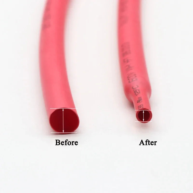 1 Meter Dia 1 2 3 4 5 6 7 8 9 10 12 14 16 20 25 30 40 50 MM Heat Shrink Tube 2:1 Polyolefin Thermal Cable Sleeve Insulated
