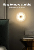 LED Night Light Motion Sensor Light USB Rechargeable Kitchen Bedroom Magnetic Base Wall Light Stairs Lighting Night Lamp