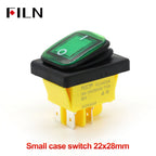 FILN Heavy Duty IP68 Waterproof LED Toggle Rocker Switch T8530A12V/220VRed/Blue/Green ON/OFF Ideal for Car & Marine Use