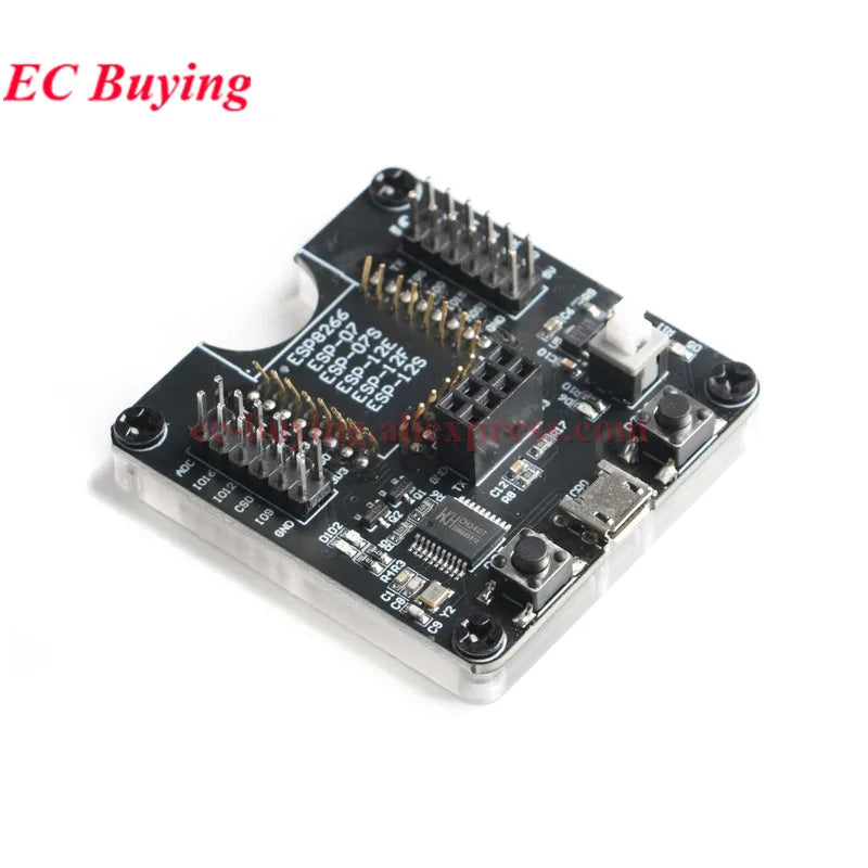 ESP8266 ESP-W&ROOM-32 ESP32-WROVER Development Board Test Programmer Socket Downloader Burning Fixture Tool for ESP-12F/07S/01