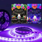 UV 1M-5M LED Strip 365nm Ultraviolet Ray Flexible Tape DC5V 12V 3528 SMD for UV Curing Currency Validation Masquerade Exhibition