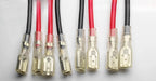 10pcs VH 3-P Open Barrel 3A 2Pin Hollow to 2.8mm/4.8mm/6.3mm Spring Spade Tab Terminal Double-Ended 18AWG 30cm Cable Assembly